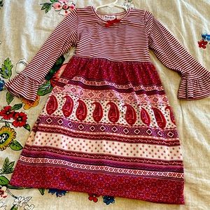 Boho paisley dress. Missing size but looks like a 6/7.